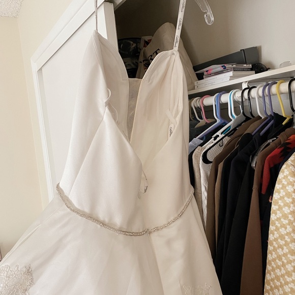 Calle Blanche Lennon Strapless Belted Wedding Gown Altered - Picture 7 of 13